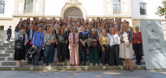 Fotografía de las mujeres del audiovisual “Hemen Gaude (Estamos aquí)”.